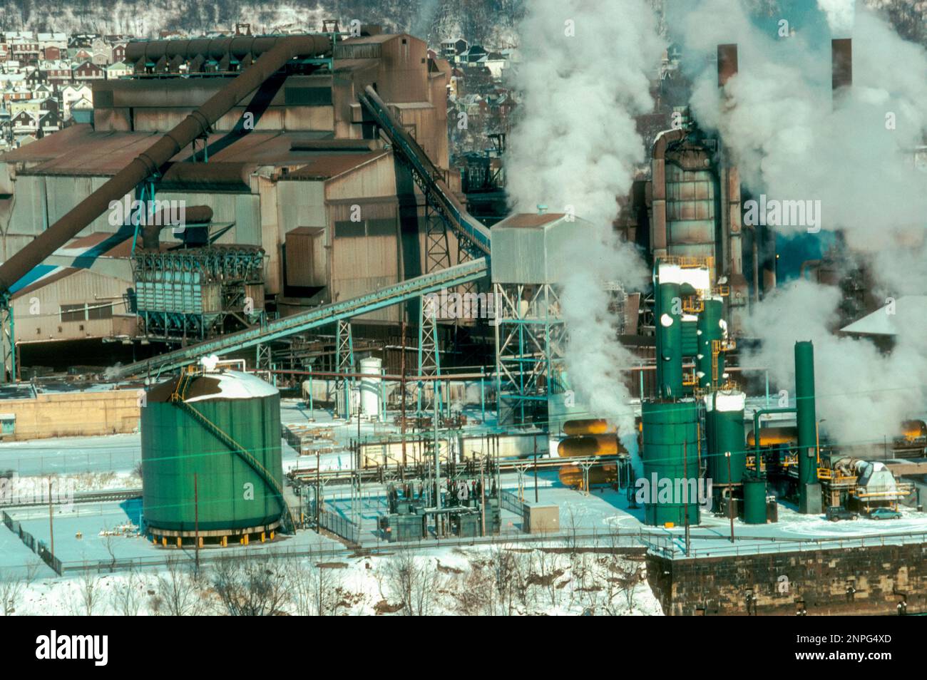 Pittsburgh, PA, U.S.A. U.S.X. Steel Mill , Industry Duquesne Works