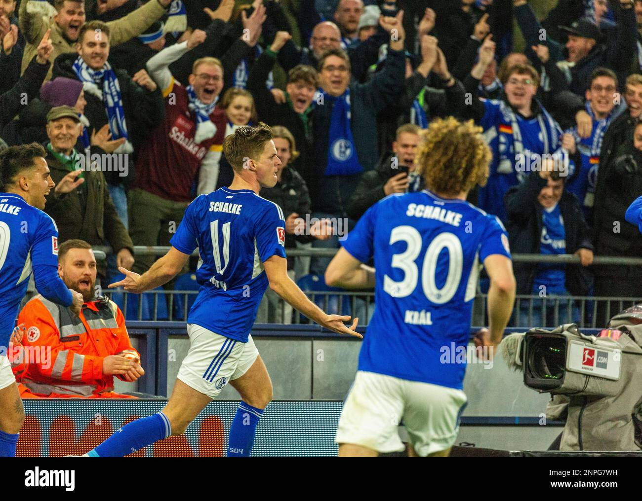 Fanion Vintage FC Schalke 04 - Allemagne - Bundesliga - S04 Gelsenkirchen