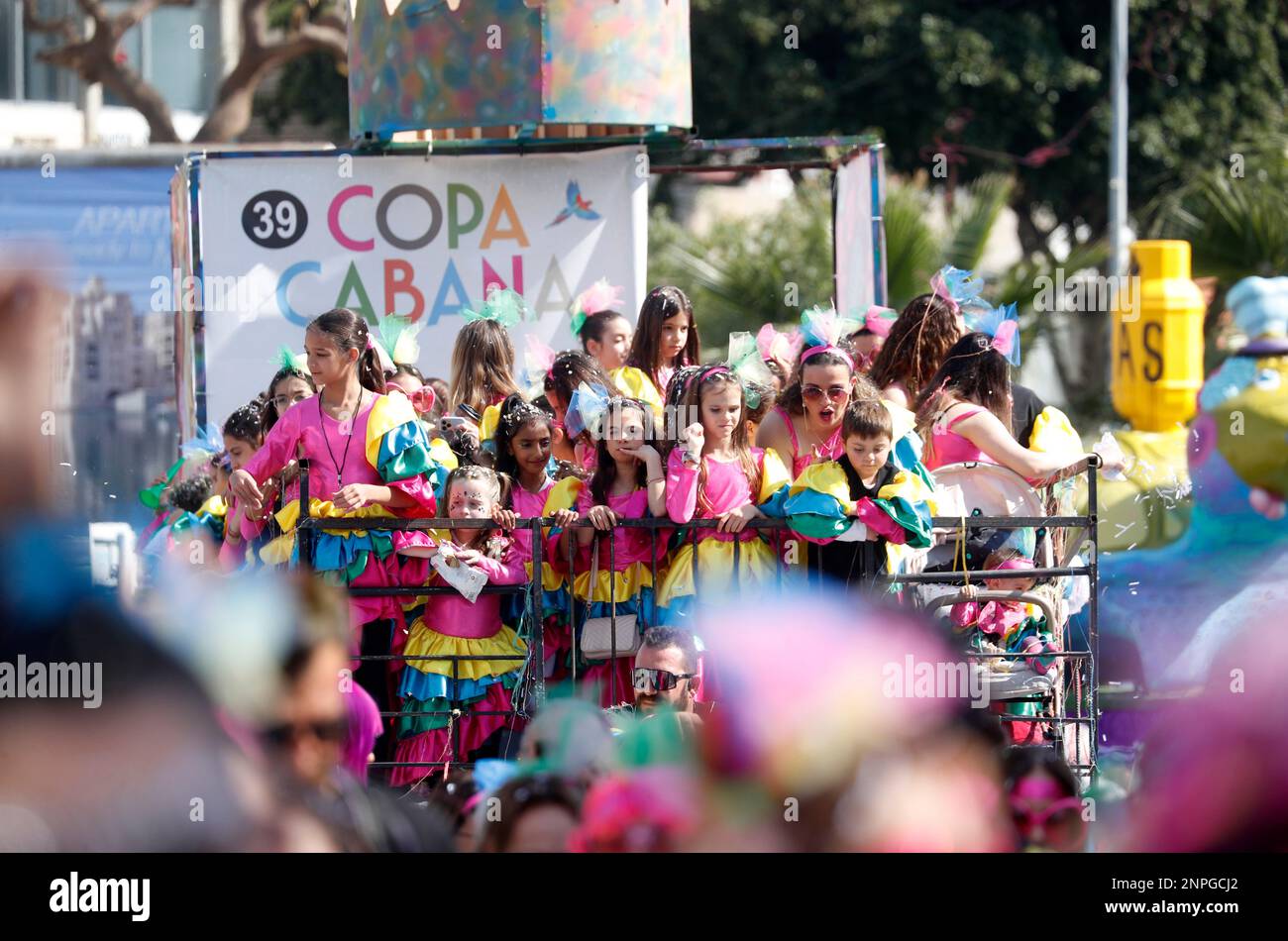Limassol, Mediterranean island of Cyprus. 26th Feb, 2023. People attend