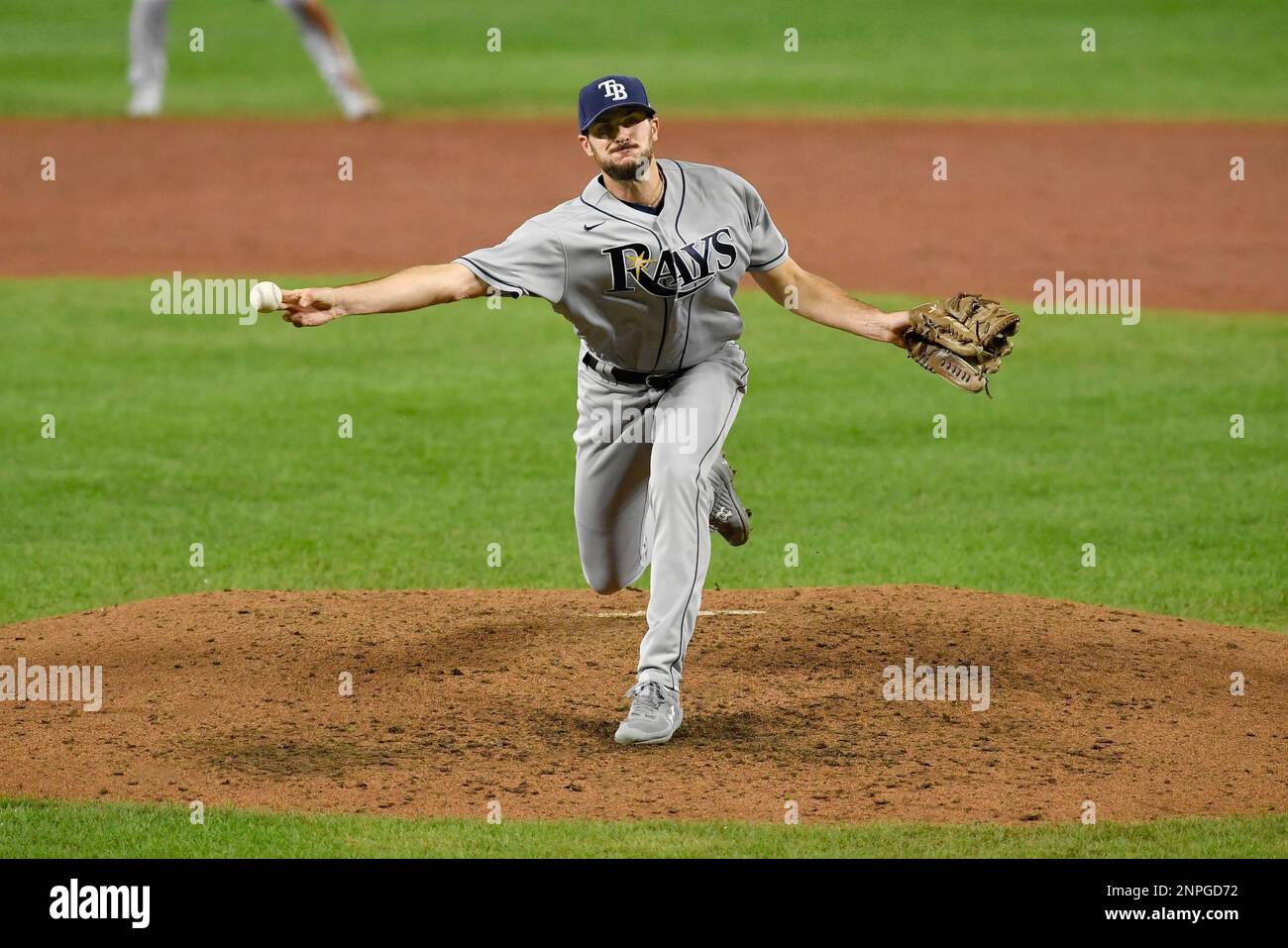 BALTIMORE, MD - SEPTEMBER 17: Tampa Bay Rays pitcher Ryan Thompson (81 ...