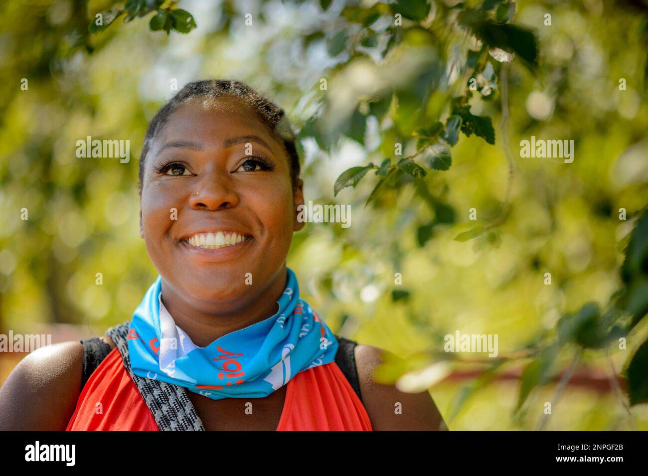 Ashley Cleveland is a volunteer with Outdoor Afro, in Salt Lake City,  Friday, Sept. 4, 2020. Utah is known for its outdoors culture, but people  of color often don't have the same
