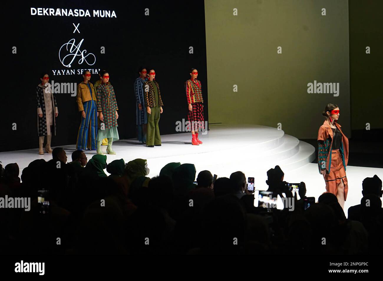 February 25, 2023, Jakarta, Indonesia: Models showcase fashion from ...