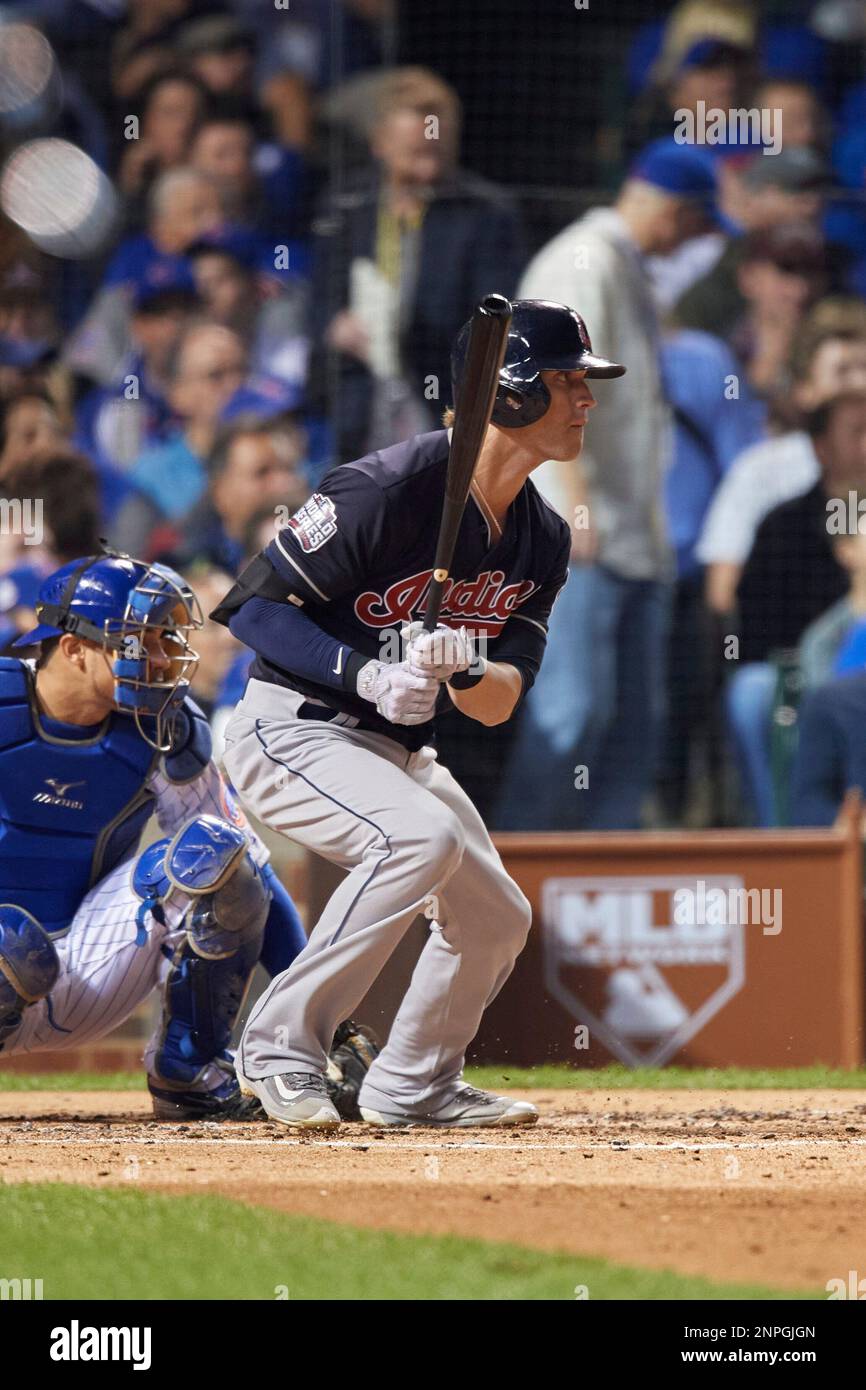Cleveland Indians Tyler Naquin (30) bats in the third inning