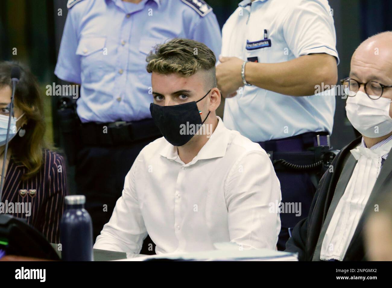 Gabriel Natale-Hjorth, from California, is escorted in court for a ...