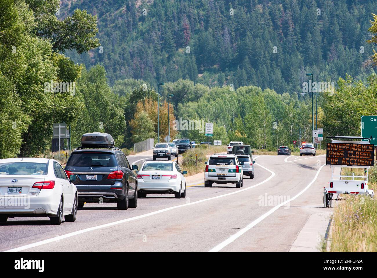 A car accident late Thursday night closed Independence Pass as