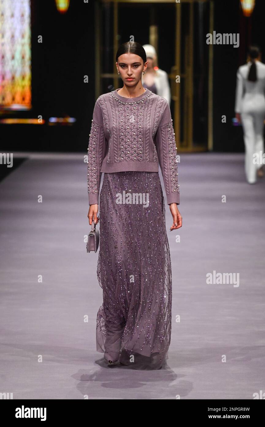 Milan, Woman Fashion Week, Fall Winter 2023 2024 Elisabetta Franchi ...