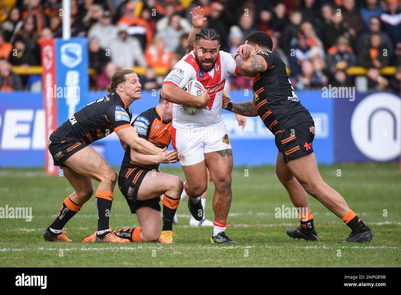 Castleford, England 26th February 2023 Konrad Hurrell of St Helens
