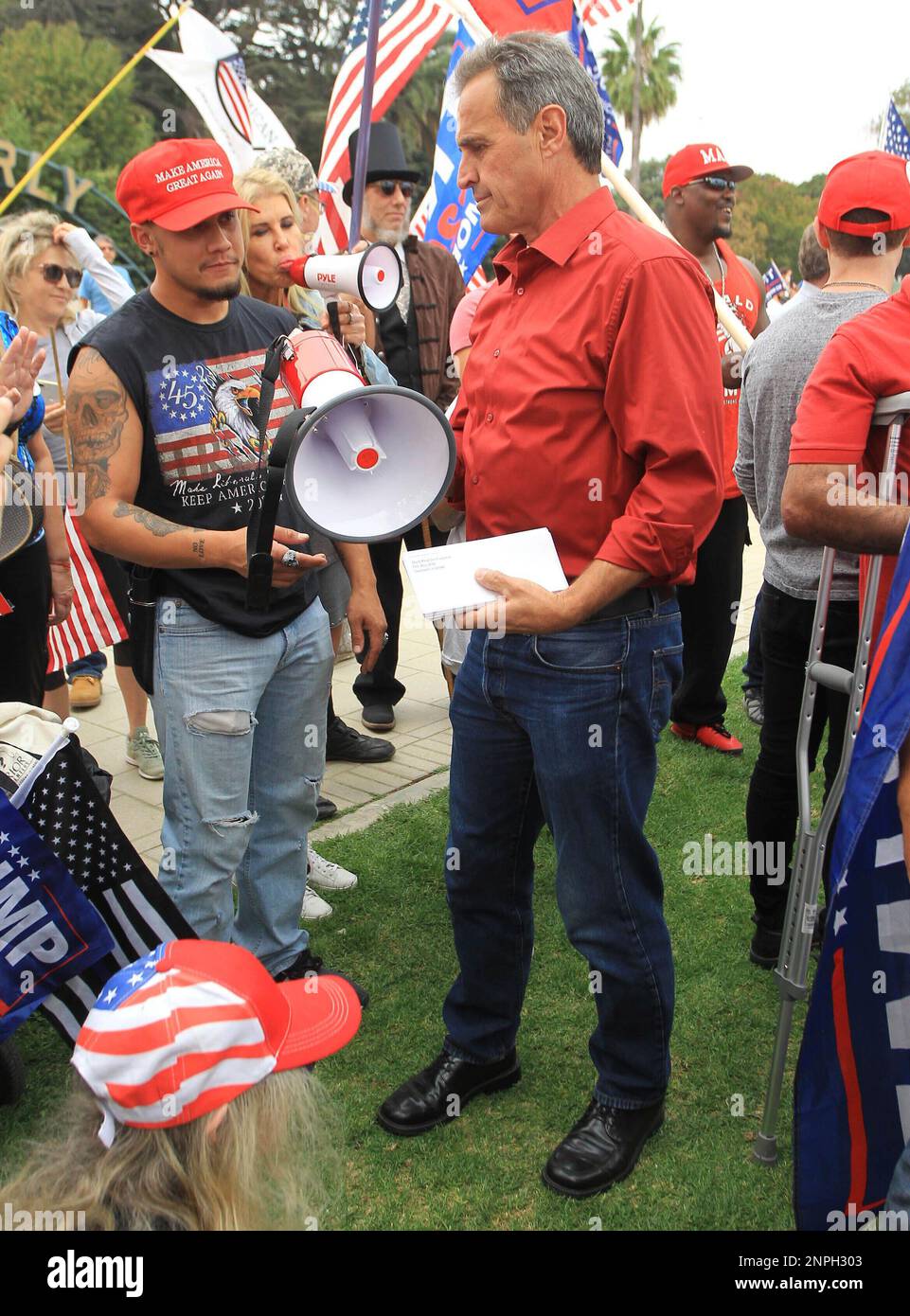 Photo by: gotpap/STAR MAX/IPx 2020 9/12/20 Mark Reed at a Donald Trump ...