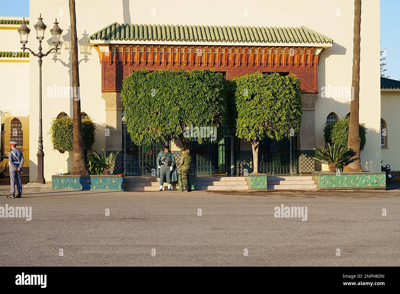 RABAT, MOROCCO on January 2023 Building of palace in african capital
