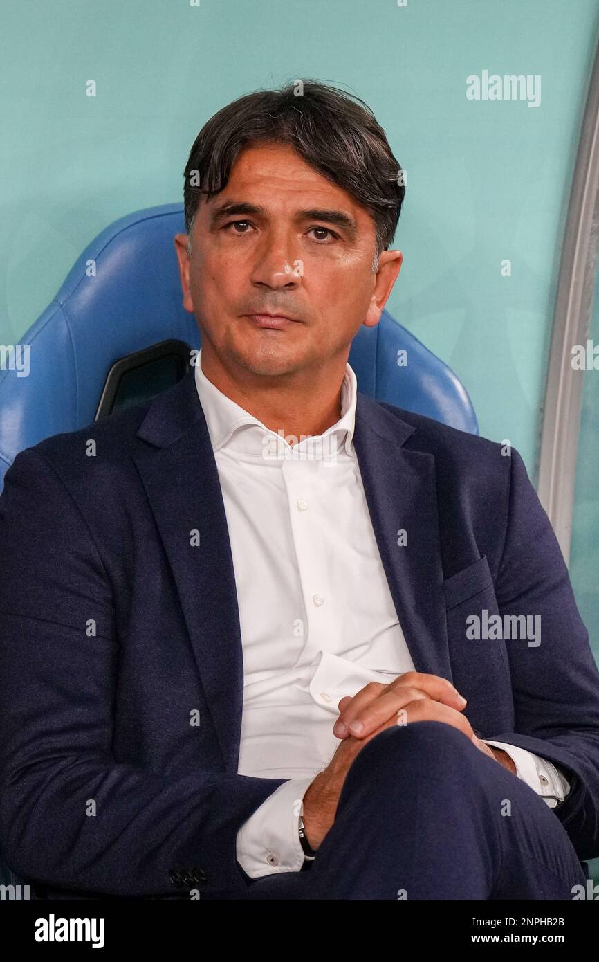 Coach Zlatko Dalic of Croatia seen during the FIFA World Cup Qatar 2022
