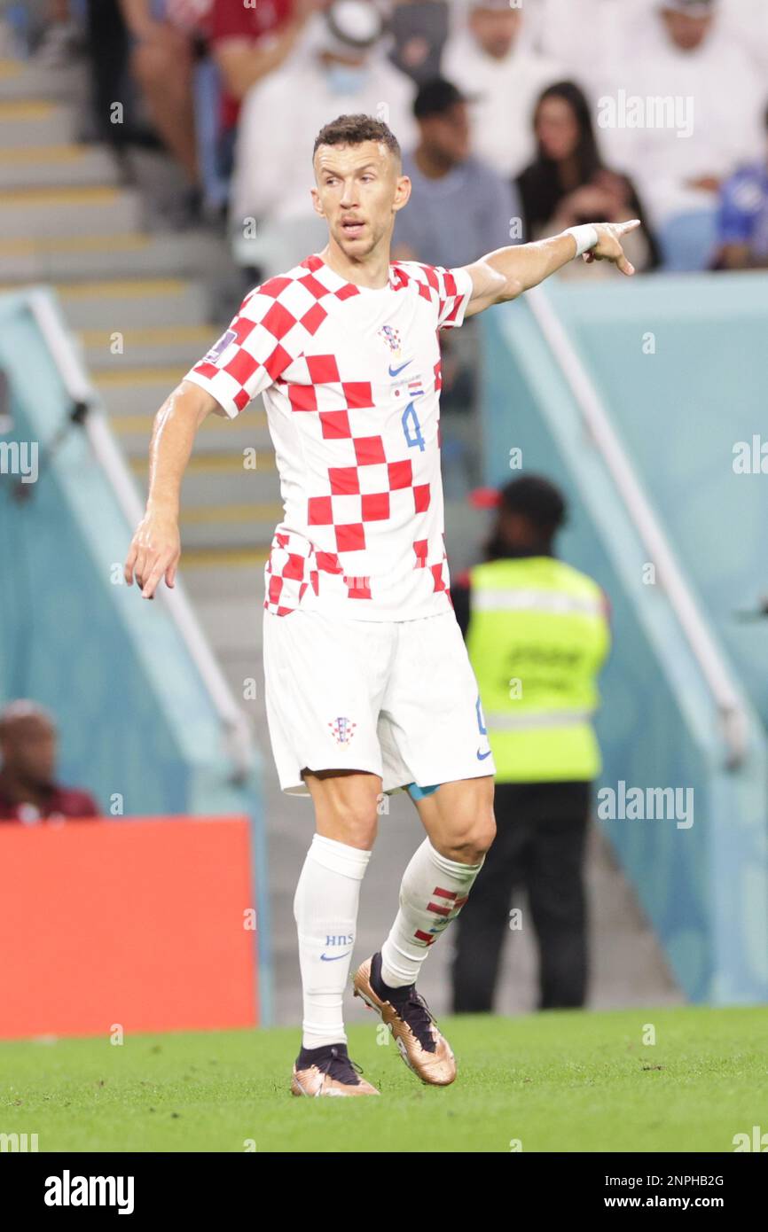 Ivan Perisic of Croatia reacts during the FIFA World Cup Qatar 2022, Round of sixteen match between Japan and Croatia at Al Janoub Stadium. Final score; Japan 1:1 Croatia.Penalties; Japan 1:3 Croatia. Stock Photo