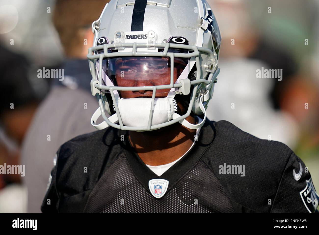 Las Vegas Raiders wide receiver Hunter Renfrow (13) warms up before an NFL  football game against the Houston Texans, Sunday, Oct. 23, 2022, in Las  Vegas. (AP Photo/John Locher Stock Photo - Alamy