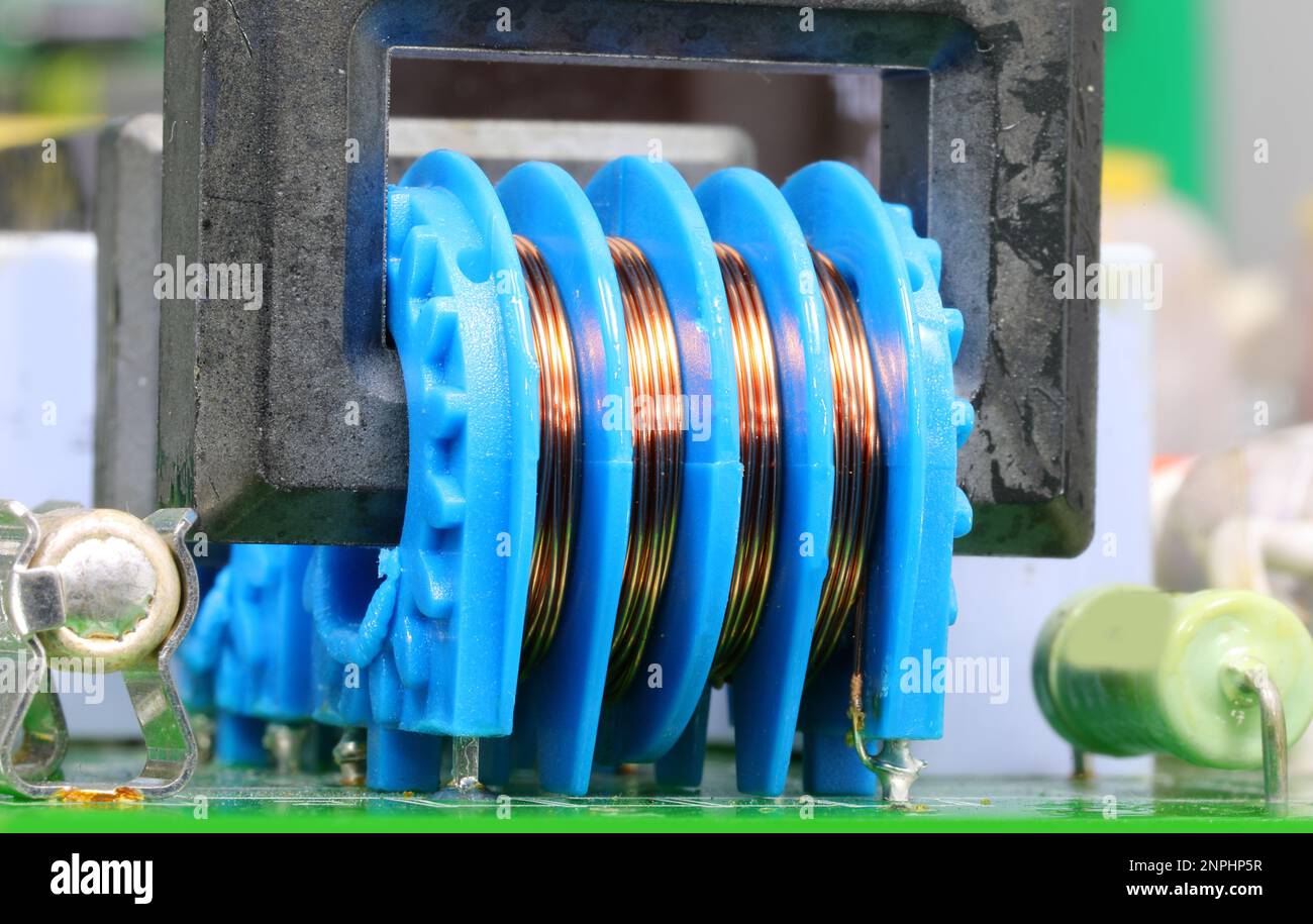 miniature voltage transformer with copper winding of an electronic