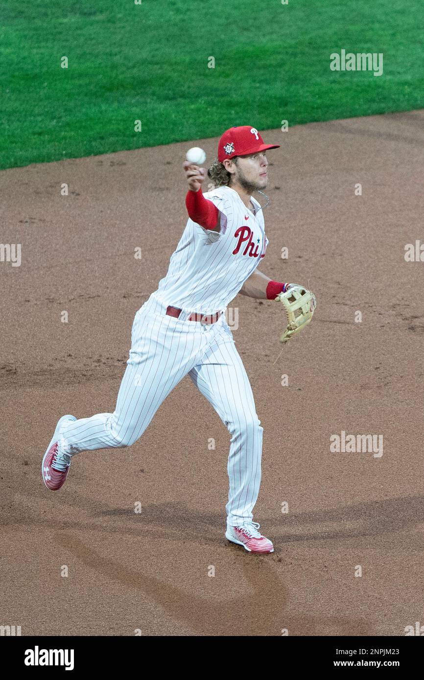 PHILADELPHIA, PA - AUGUST 28: Philadelphia Phillies Third Baseman Alec ...