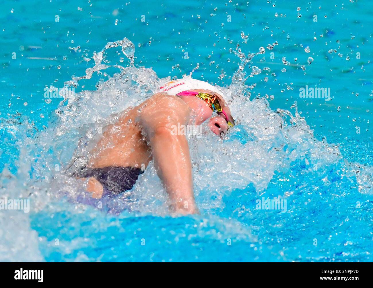 Japanese swimmer Rikako Ikee competes women 50meter freestyle final