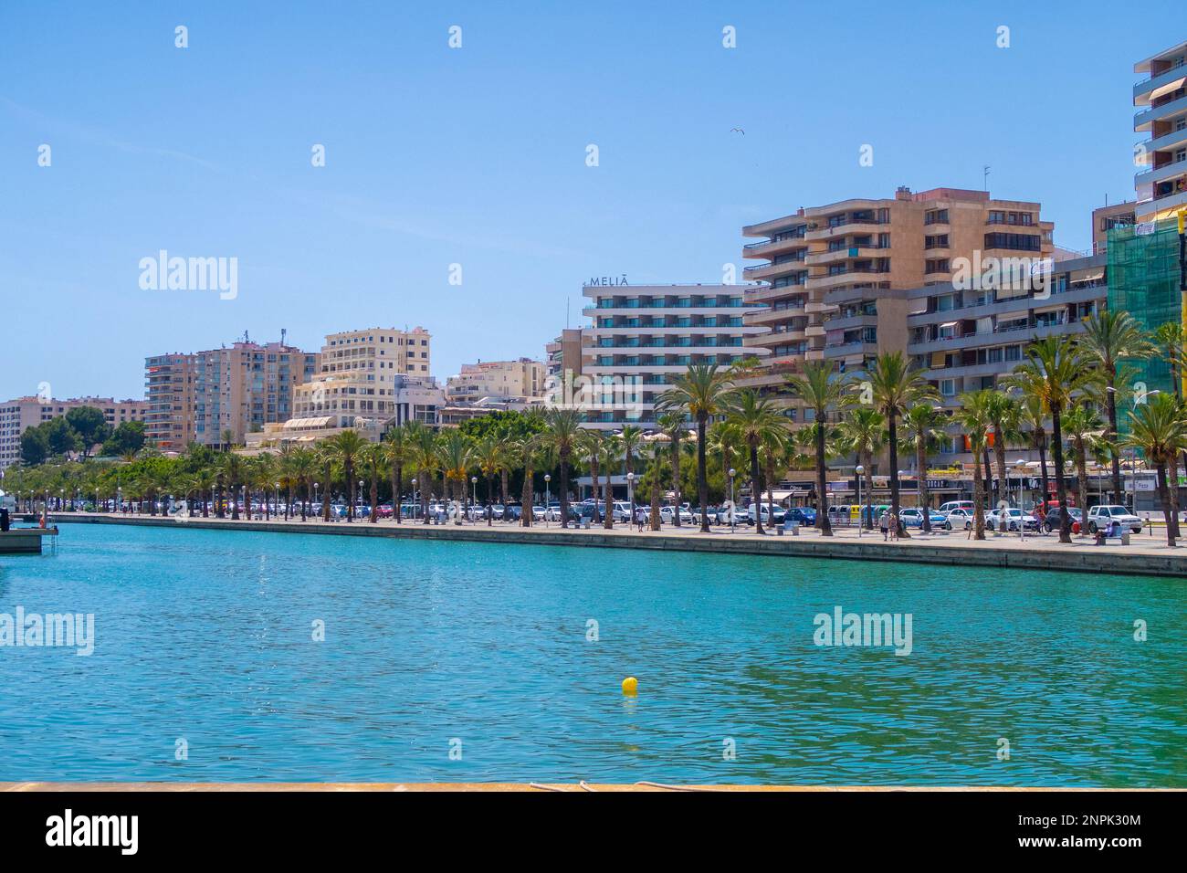PALMA, SPAIN - 20TH MAY 22: Apartments and buildings in Palma, Majorca during the day. Stock Photo