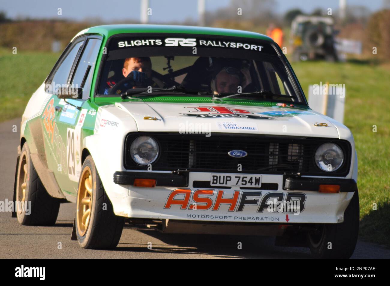 Reed Group, East Riding Stages Car Rally 2023 - Beverley and District Motor club, Aldbrough, East Riding of Yorkshire, England Stock Photo