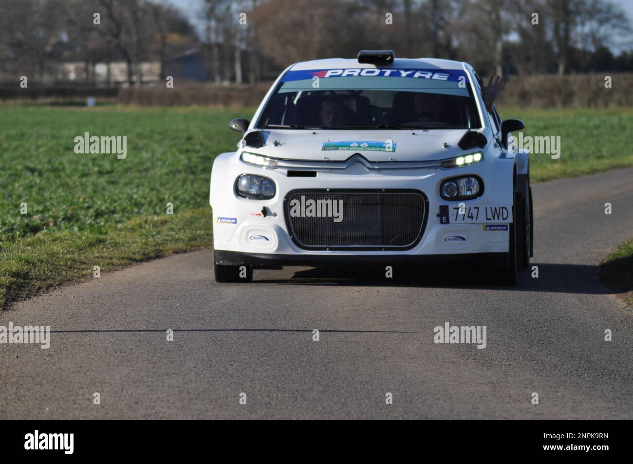 Reed Group, East Riding Stages Car Rally 2023 - Beverley and District Motor club, Aldbrough, East Riding of Yorkshire, England Stock Photo