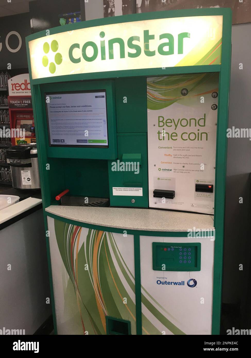 Photo by STRF STAR MAX IPx 2020 8 23 20 A Coinstar Machine is