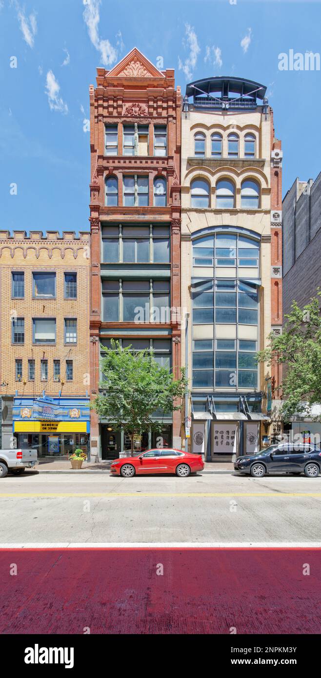Pittsburgh Downtown Brick and terra cotta on north side of Liberty Avenue 800 Block, 809813