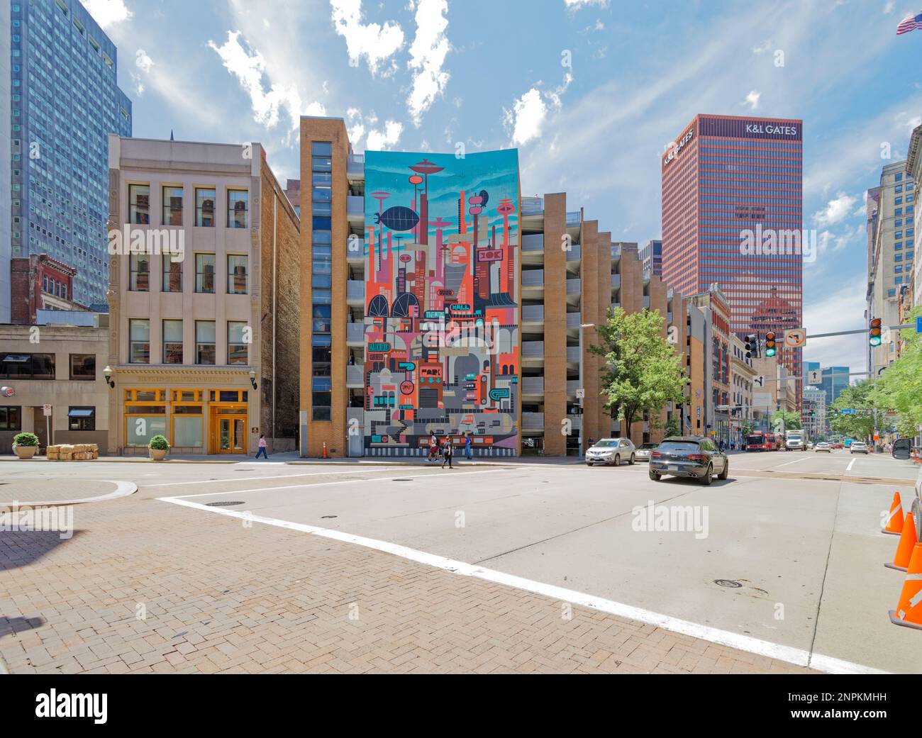 Pittsburgh Downtown: “Yesterday’s Tomorrow” mural by Brian Holderman ...