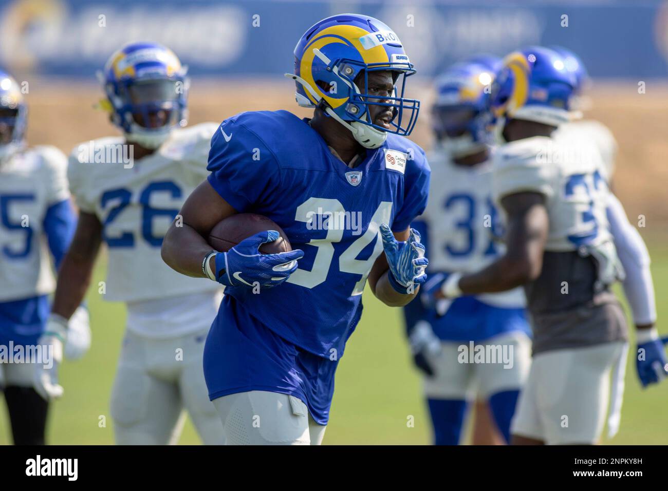 THOUSAND OAKS, CA - AUGUST 19: Los Angeles Rams running back Malcolm ...