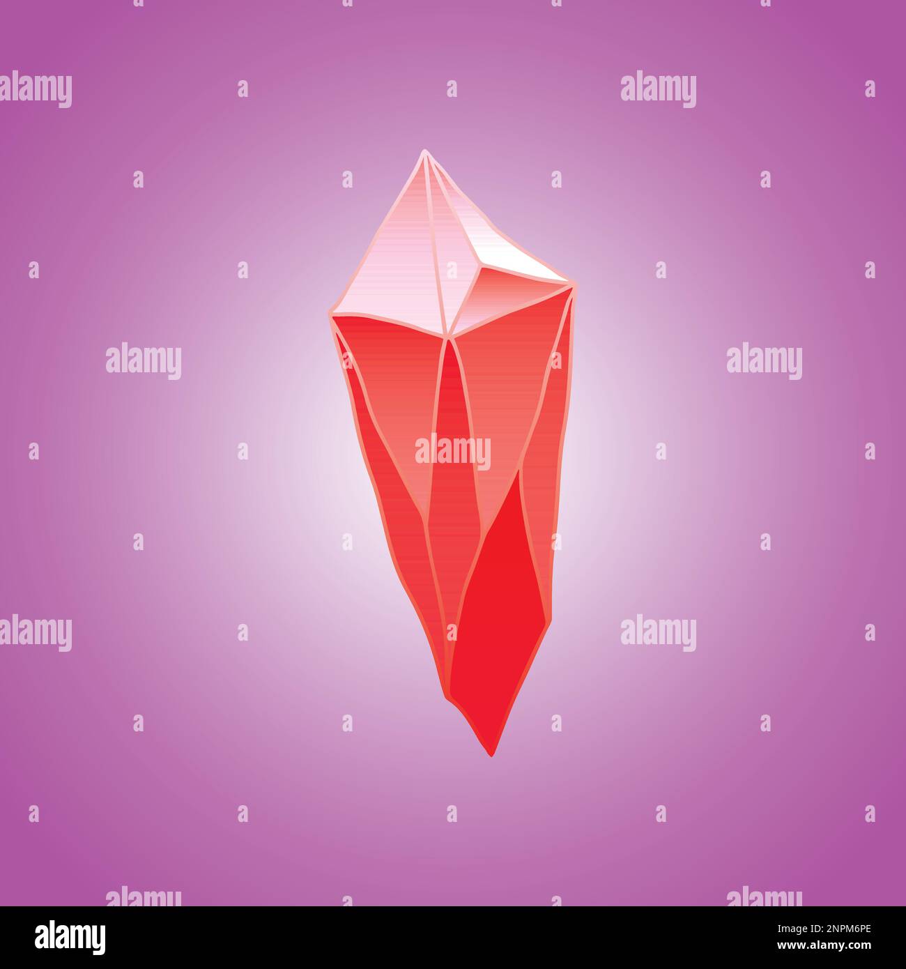 Crystal or natural mineral gemstone. Game UI icon. vector illustration ...