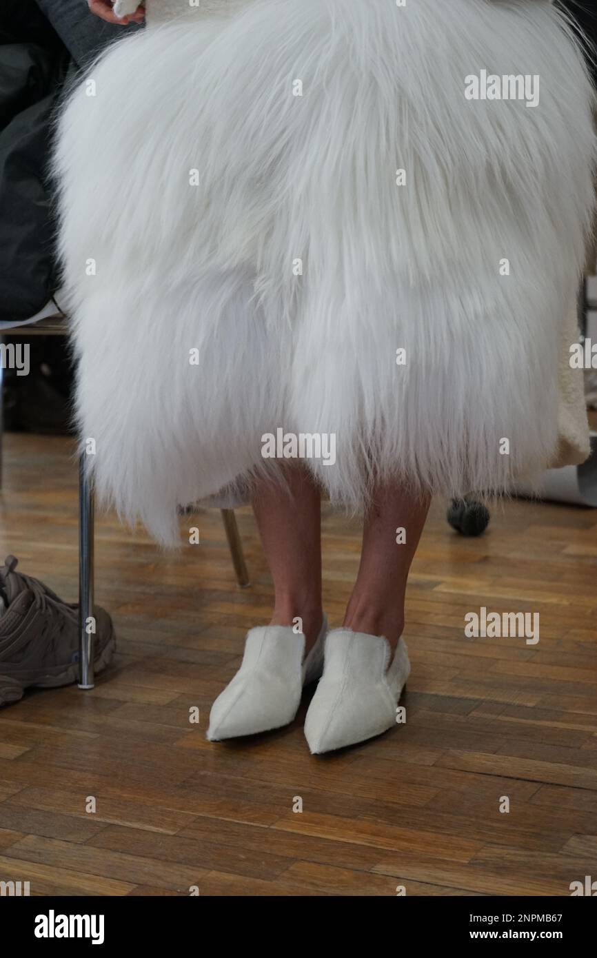 CALCATERRA BACKSTAGE AT MFW23 Stock Photo