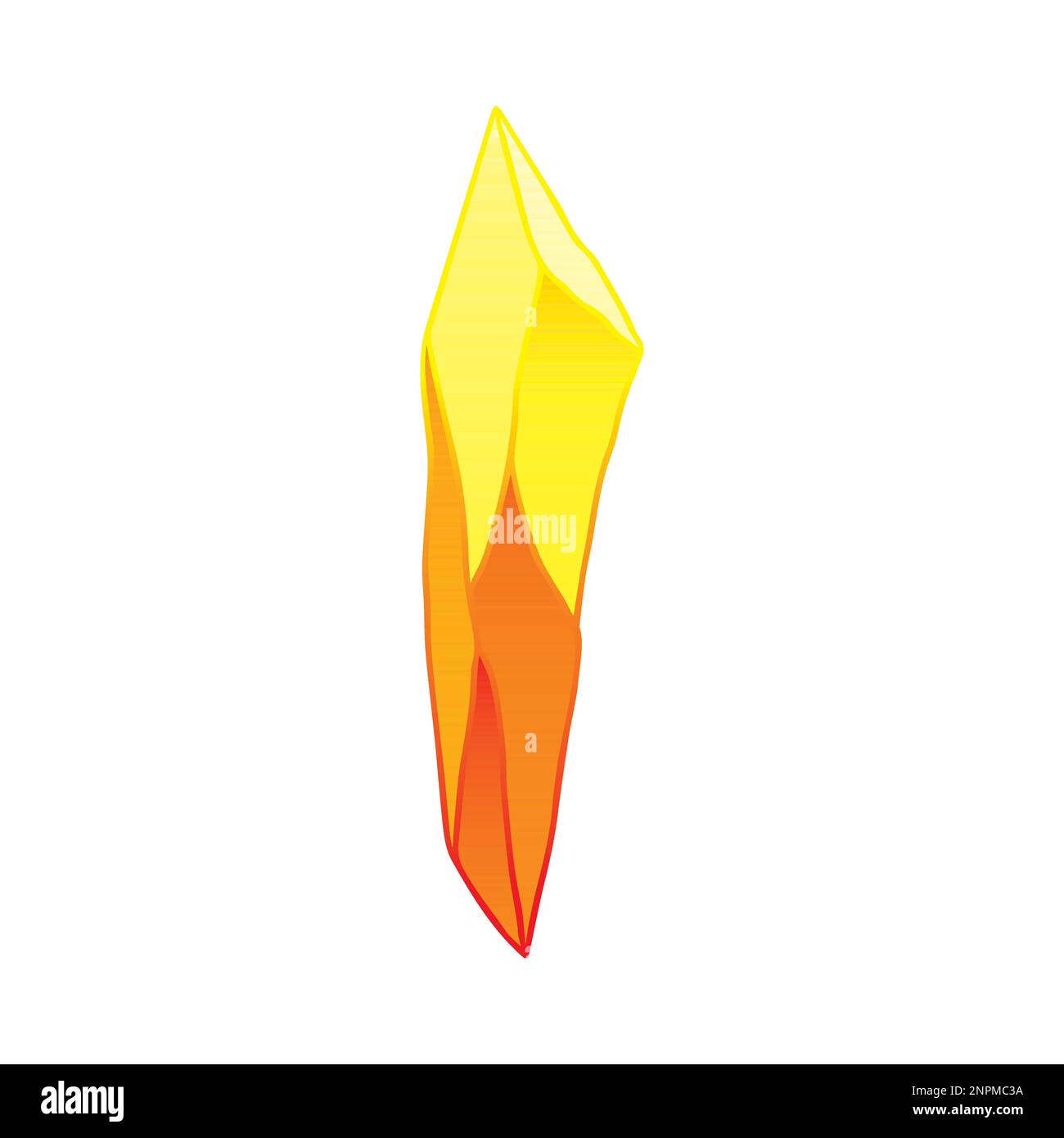 Crystal or natural mineral gemstone. Game UI icon. vector illustration ...