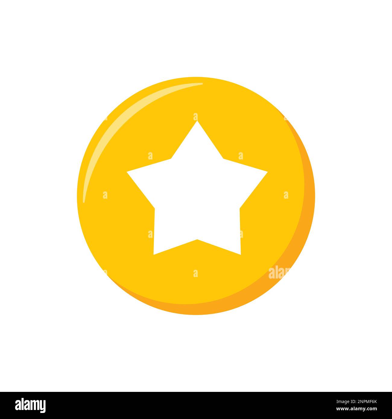 Emoji icon. Star shape social media emoticon, favorit reaction, vector 