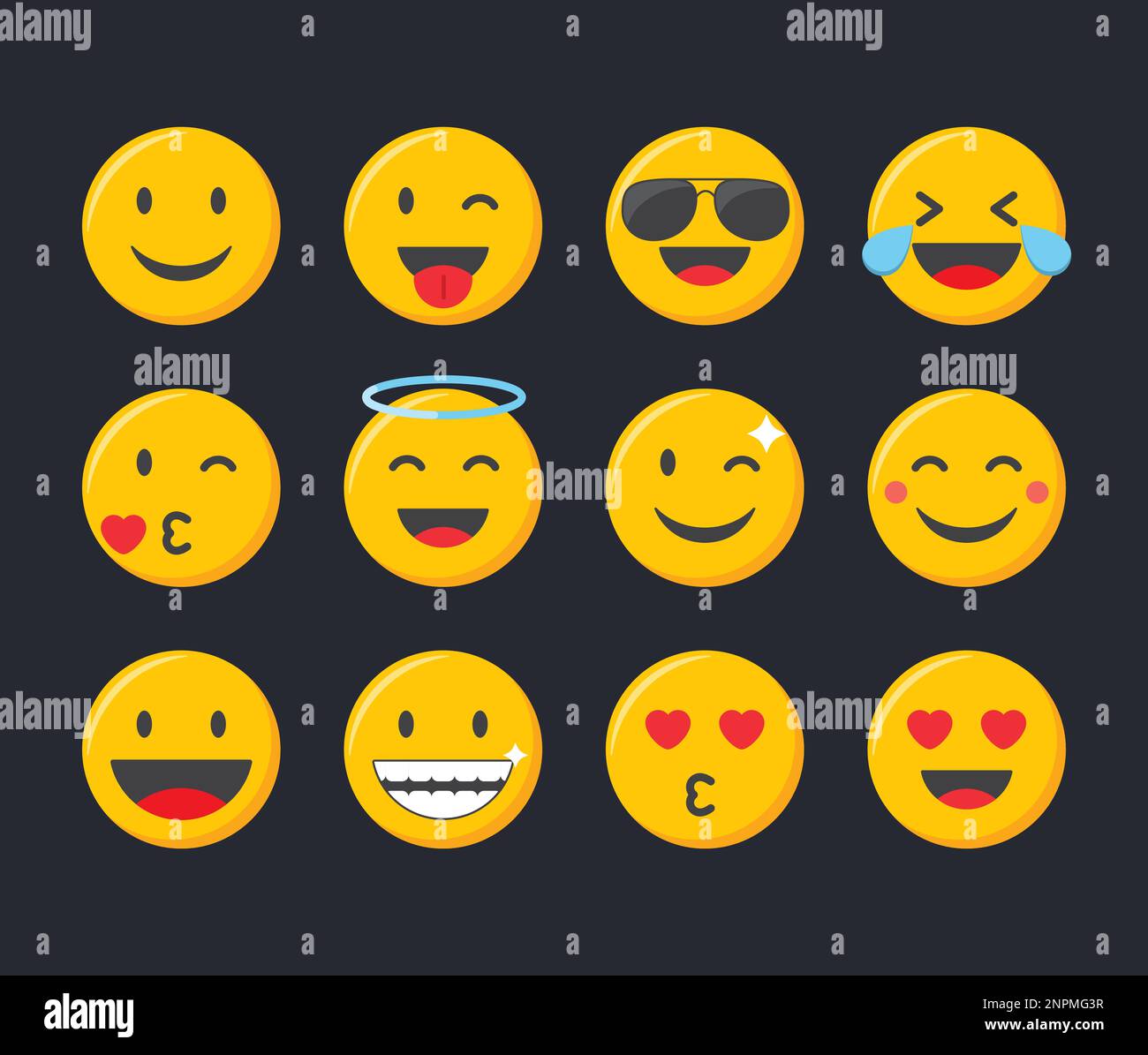 Shocked emoji icon vector vectors hi-res stock photography and images -  Alamy