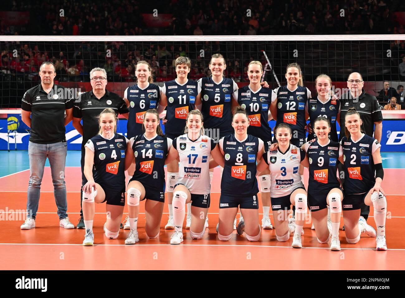 Gent's players poses for the photographer during the match between