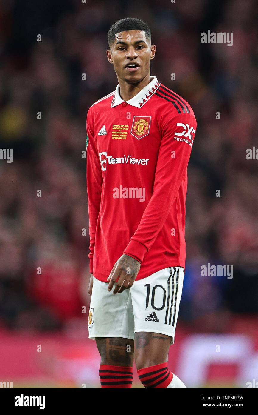 Number 10 Rashford Marcus Rashford #10 of Manchester United during the Carabao Cup Final ...