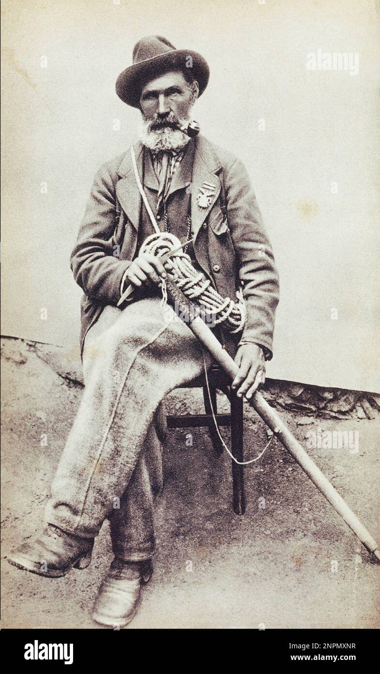 Jean-Antoine Carrel (1829 – 1891) Italian mountain climber and guide. Stock Photo