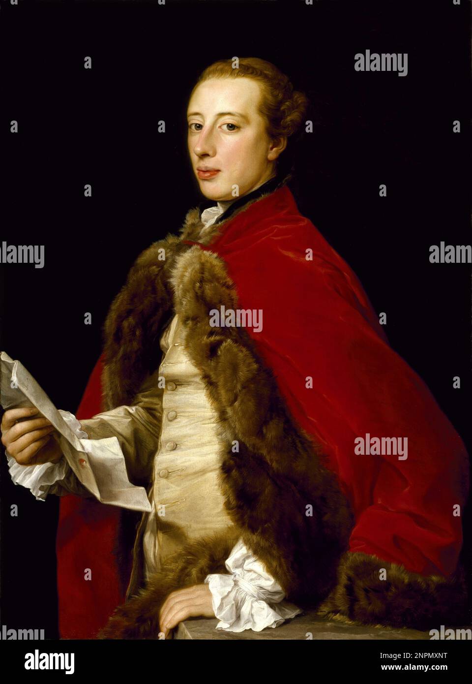 William Fermor, Imperial Russian Army officer best known for leading his country’s army at the Battle of Zorndorf during the Seven Years’ War. Painting by Pompeo Batoni Stock Photo