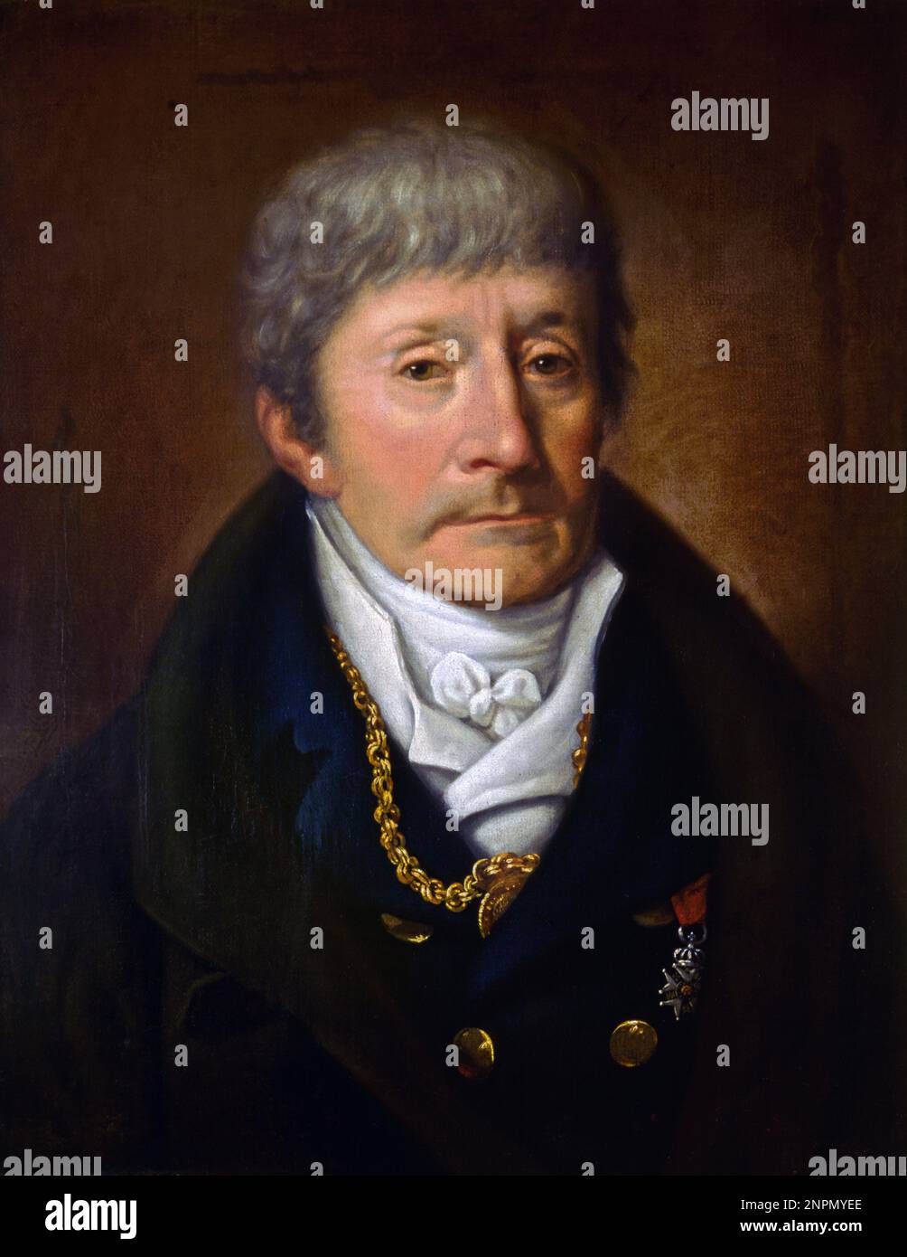 Antonio Salieri (1750 – 1825) Italian classical composer. Portrait of Salieri by Joseph Willibrord Mähler, 1815 Stock Photo