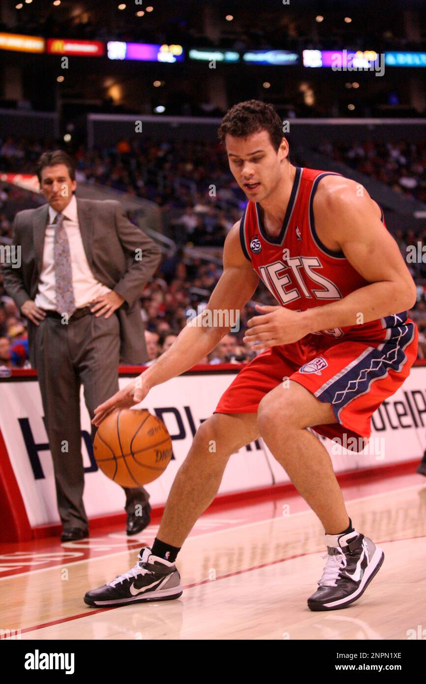 New Jersey Nets forward Kris Humphries (43) makes a move with the