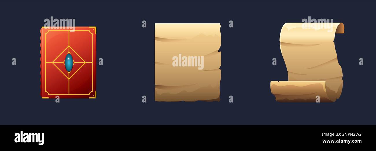 Game UI assets set. Gaming user interface icons collection. vector ...