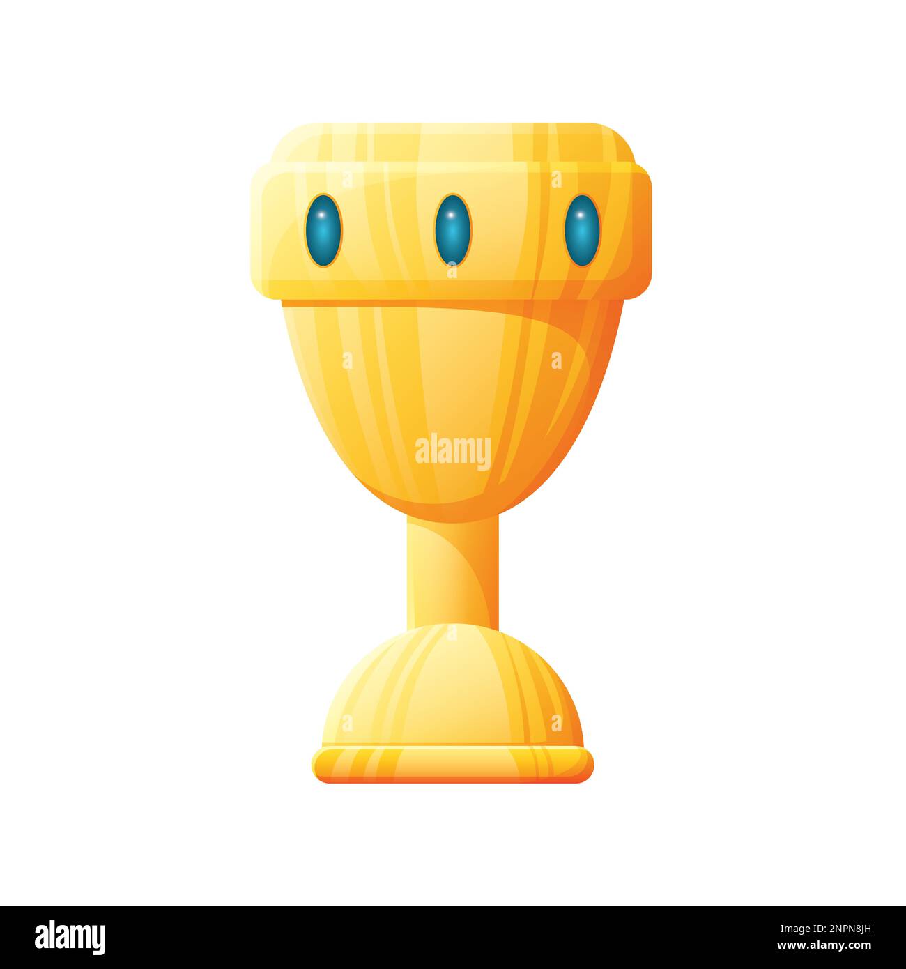 Game UI asset. Gaming user interface goblet icon. vector illustration. Stock Vector