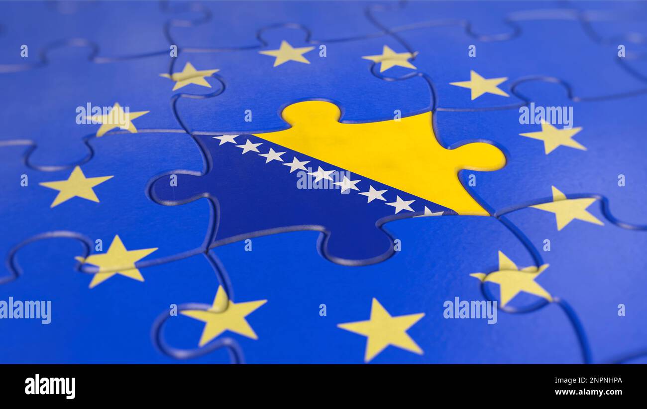 EU membership for Bosnia Herzegovina Stock Photo
