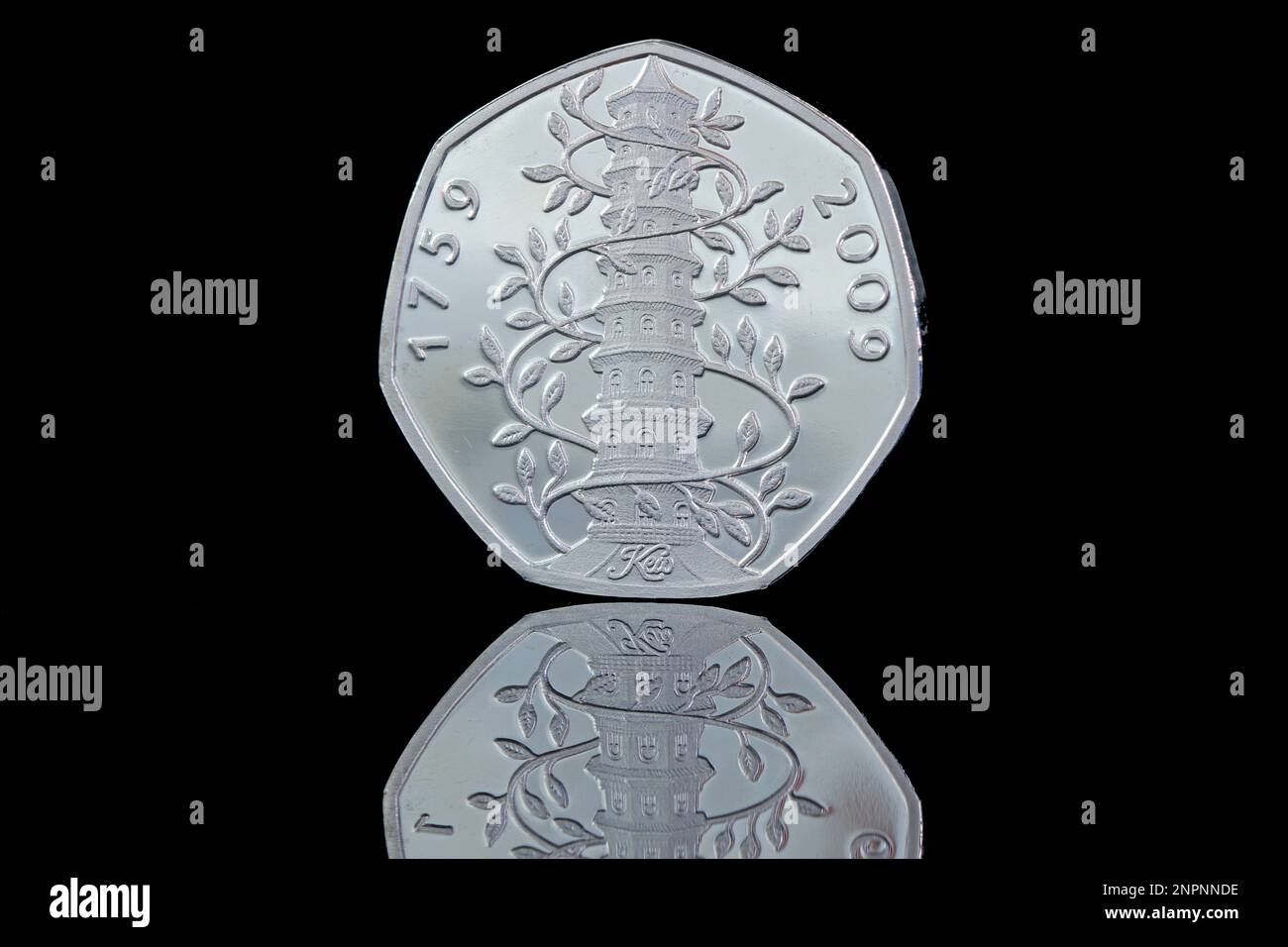 Fake 2009 Kew Gardens 50p coin which are used as album fillers and are