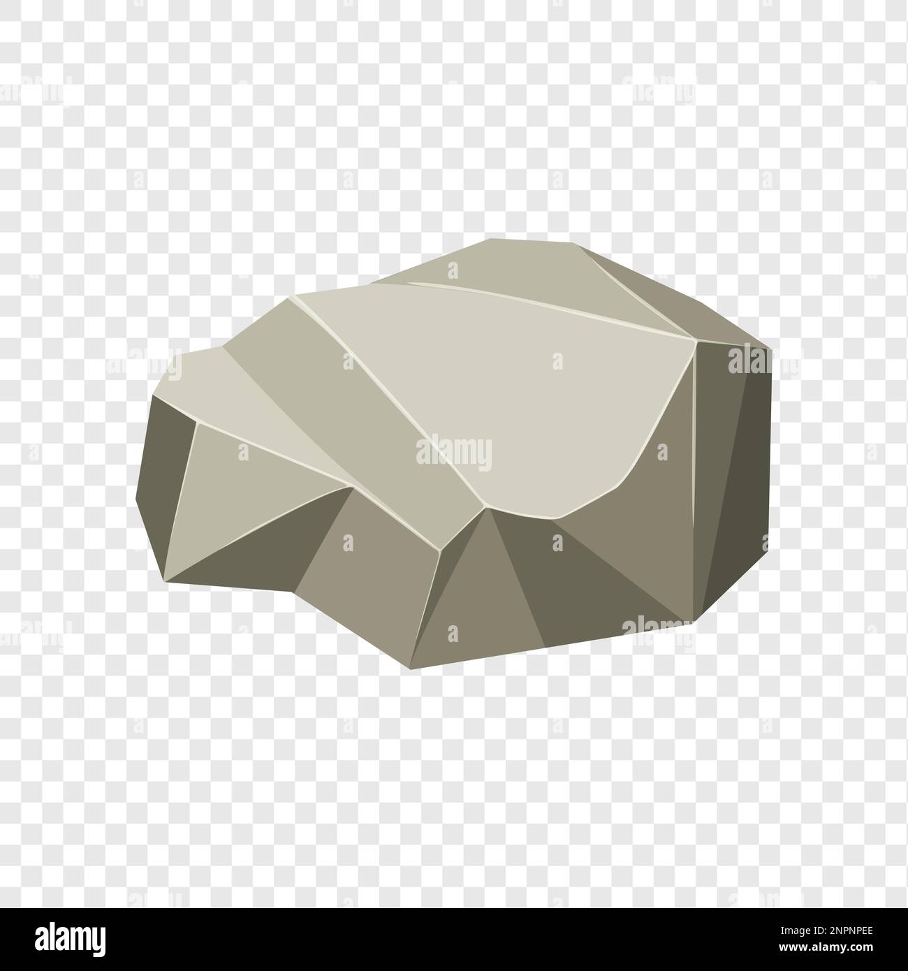 Rock boulder. Natural shape stone. vector illustration Stock Vector ...