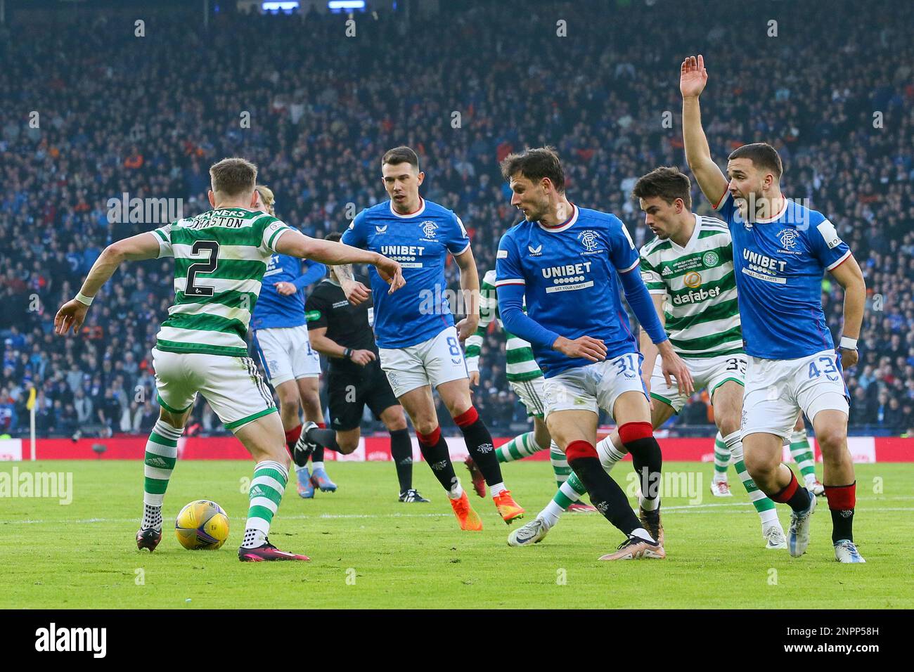 Glasgow, UK. 26th Feb, 2023. UK. In the final of the Viaplay Cup