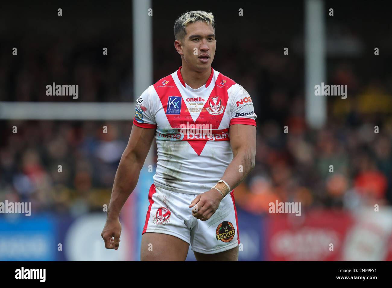 Tee Ritson 25 of St Helens during the Betfred Super League Round 2