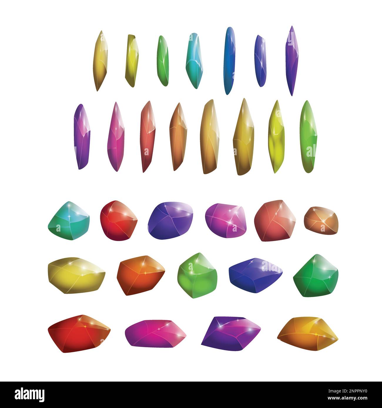 Crystals And Natural Minerals Collection Cartoon Magic Gemstones Set crystals-and-natural-minerals-collection-cartoon-magic-gemstones-set