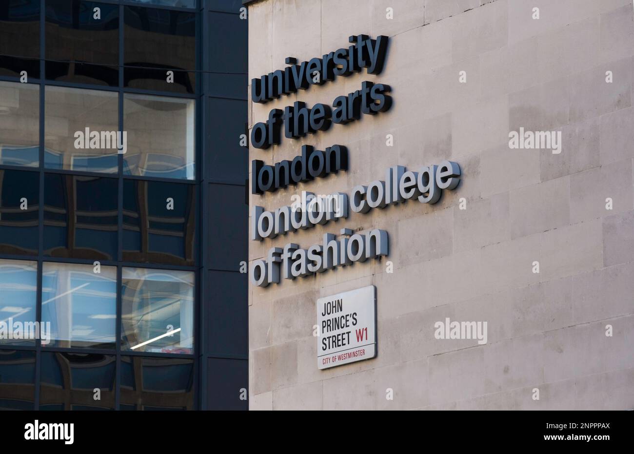 Exterior of the University of the Arts and London College of Fashion London Stock Photo