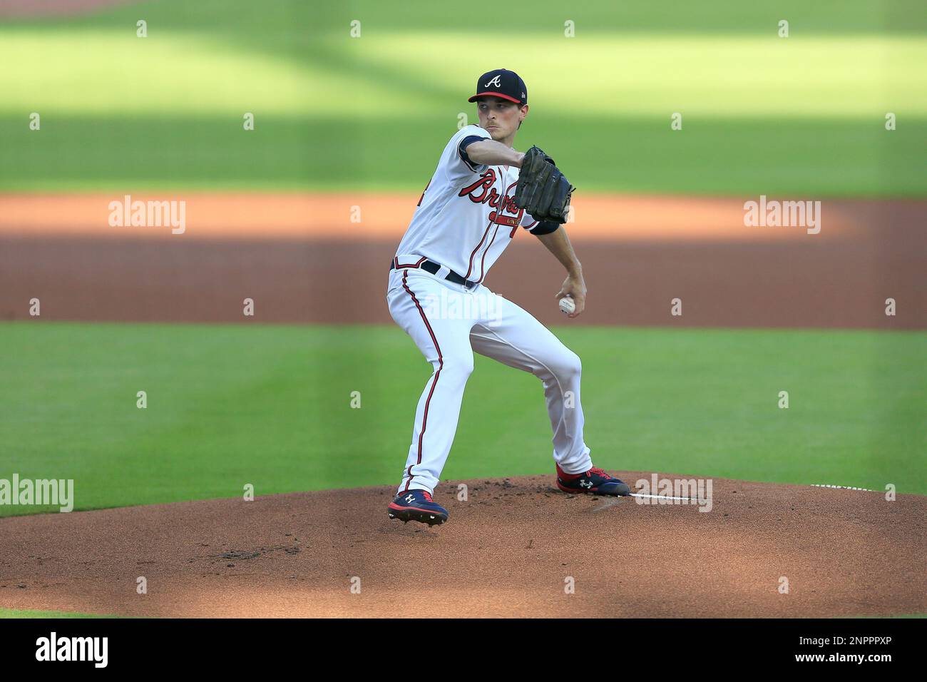 ATLANTA, GA – APRIL 07: Atlanta pitcher Max Fried (54) accepts the