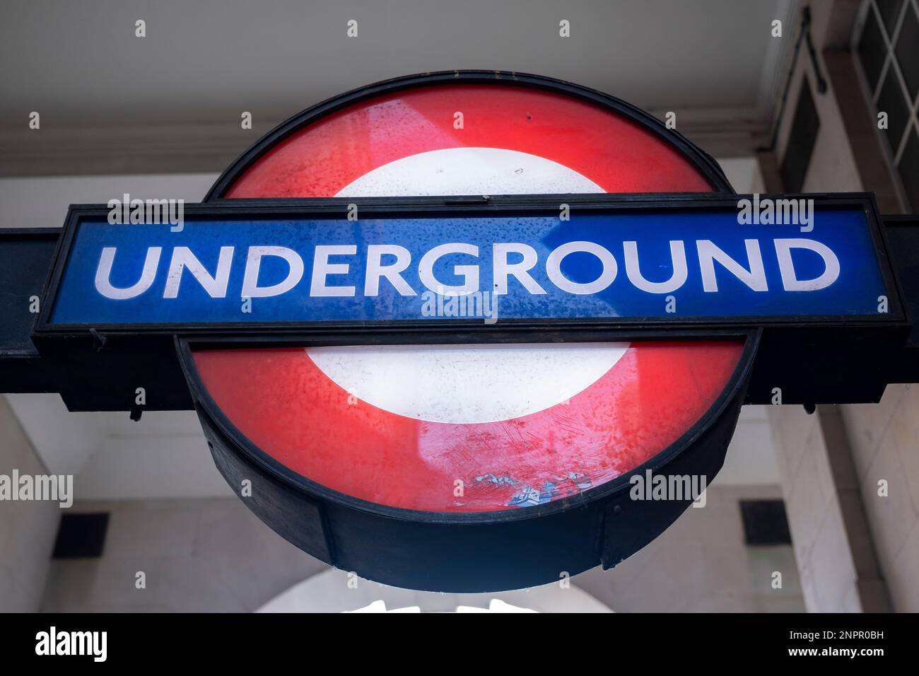 London Underground roundel sign on 8th Febuary 2023 in London, United