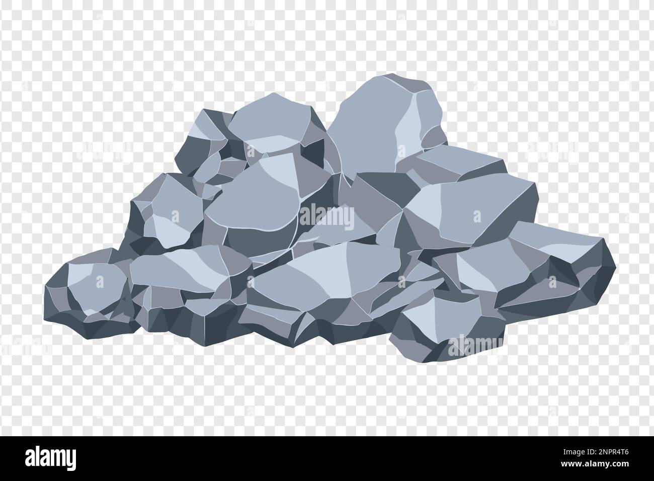 Shaped Rocks Vector Rock and stones set. Different shape boulder collection. vector ...