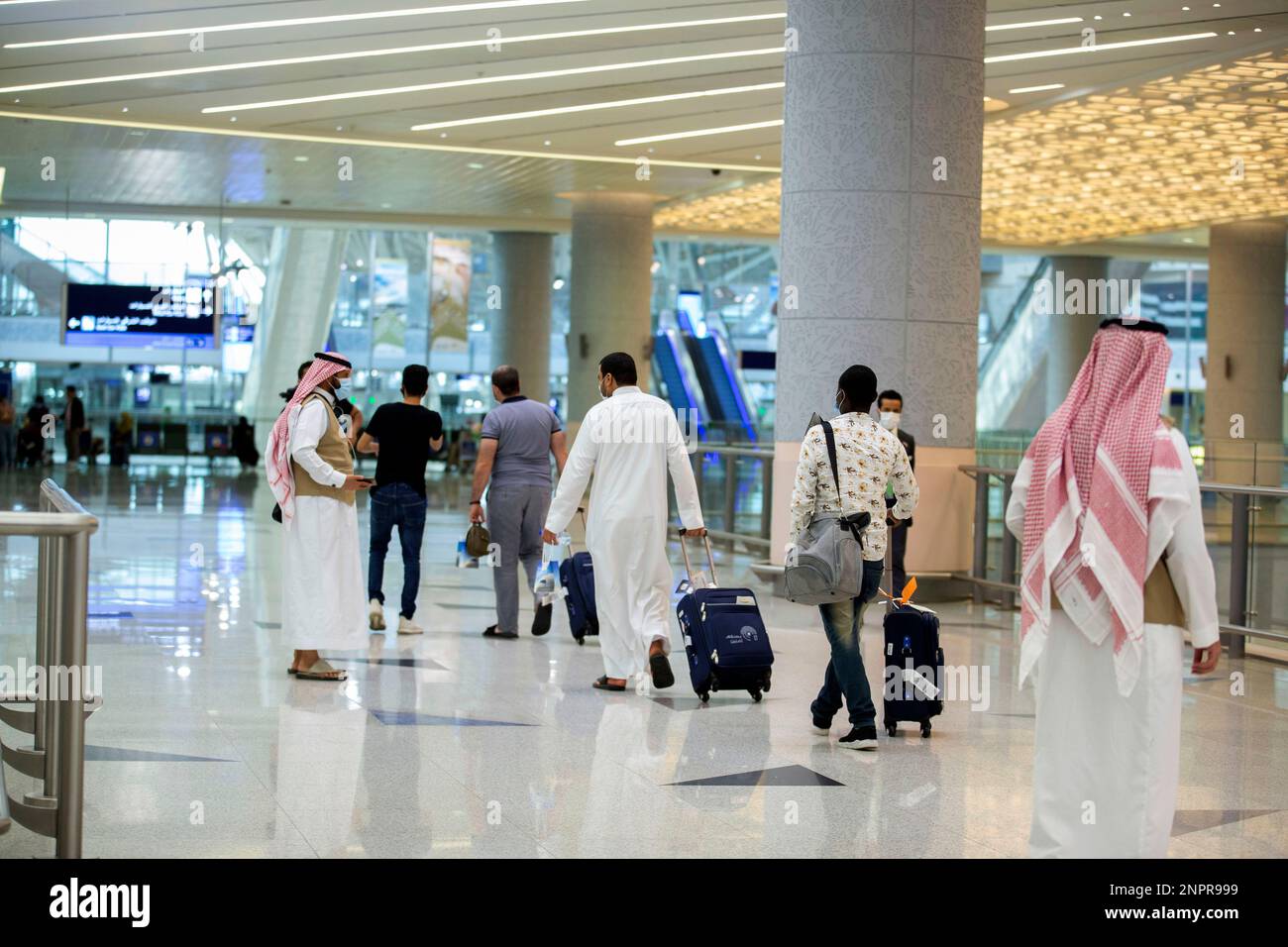 Pilgrims arrive to King Abdulaziz Airport for the Hajj pilgrimage to ...